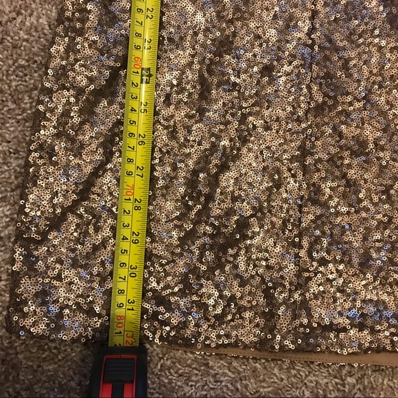 TOBI sequin gold dress- Size Large - Picture 5 of 5